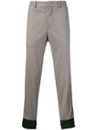 Prada Techno Check Trousers - Neutrals