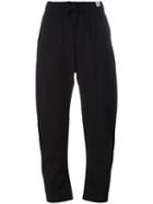 Adidas Drawstring Tapered Trousers, Women's, Size: 38, Black, Cotton