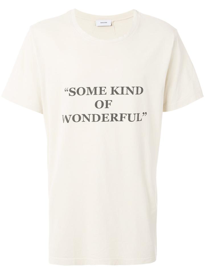 Rhude Some Kind Of Wonderful T-shirt - Nude & Neutrals