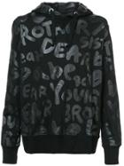 Junya Watanabe Comme Des Garçons Man Text Print Hoodie - Black