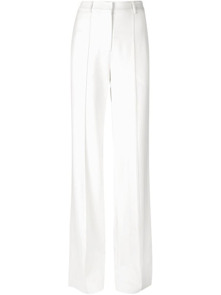 Adam Lippes Wide Leg Trousers, Women's, Size: 0, White, Silk/cotton/polyamide/wool