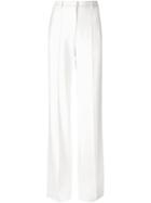 Adam Lippes Wide Leg Trousers, Women's, Size: 0, White, Silk/cotton/polyamide/wool