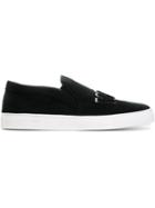 Joshua Sanders 'we Love' Motif Slip On Sneakers