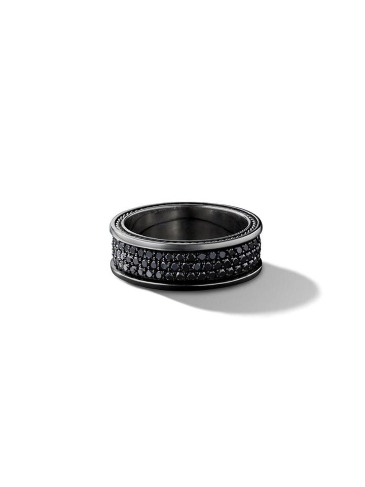 David Yurman Streamline Three Row Pavé Diamond Band - Ssabd