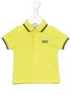 Boss Kids - Embroidered Logo Polo Shirt - Kids - Cotton - 18 Mth, Yellow/orange