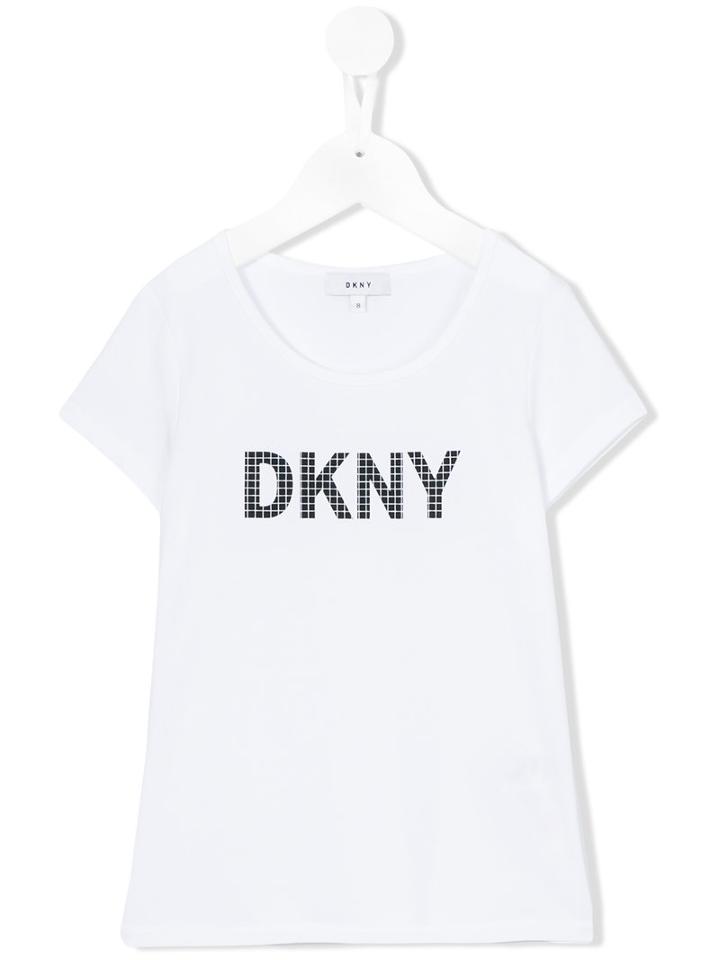 Dkny Kids - Logo T-shirt - Kids - Cotton/spandex/elastane - 10 Yrs, White