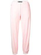 Barbara Bologna Velvet Joggers - Pink & Purple