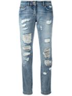 Philipp Plein Distressed Jeans, Women's, Size: 27, Blue, Cotton