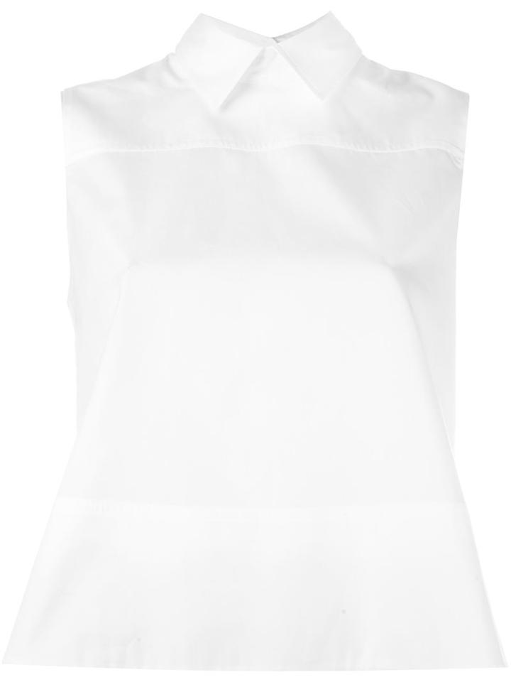 Victoria Victoria Beckham Back Detail Sleeveless Blouse