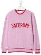 Alberta Ferretti Kids Saturday Knitted Sweater - Pink