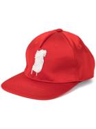 Undercover Beaded Patch Cap - Red