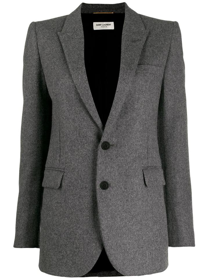 Saint Laurent Tailored Blazer - Grey