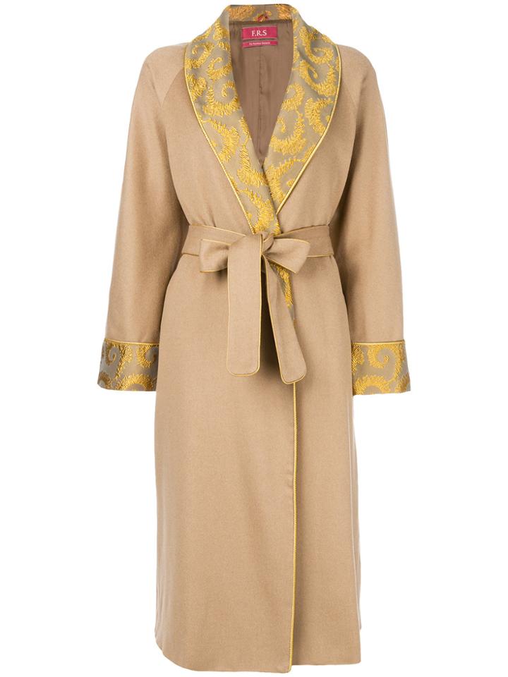 F.r.s For Restless Sleepers Acheso Coat - Brown