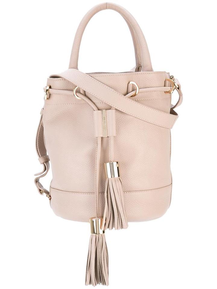 See By Chloé Bucket Shoulder Bag, Women's, Nude/neutrals, Calf Leather/cotton
