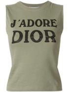 Christian Dior Pre-owned Sleeveless Shirt Top - Green