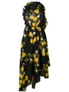 Magda Butrym - Shift Floral Dress - Women - Silk - 36, Black, Silk