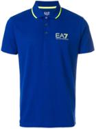 Ea7 Emporio Armani Logo Polo Shirt - Blue