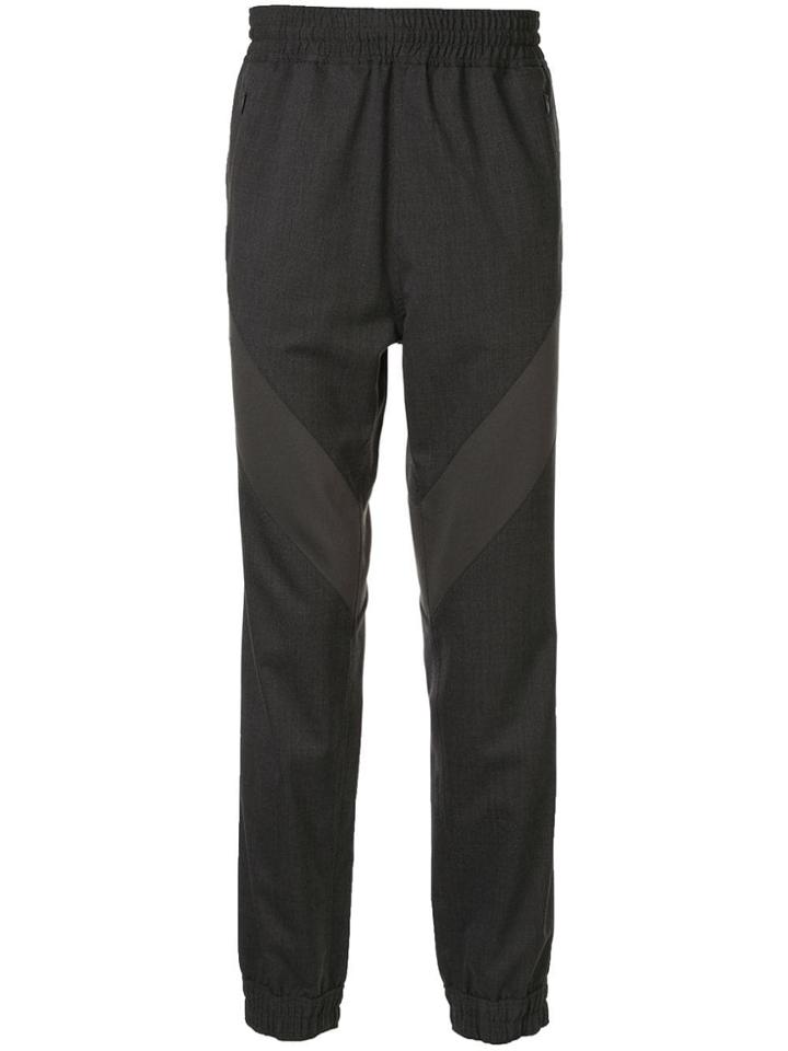 Yoshiokubo Track Style Tailored Trousers - Grey
