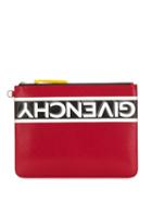 Givenchy Reverse Logo Large Pouch - Red