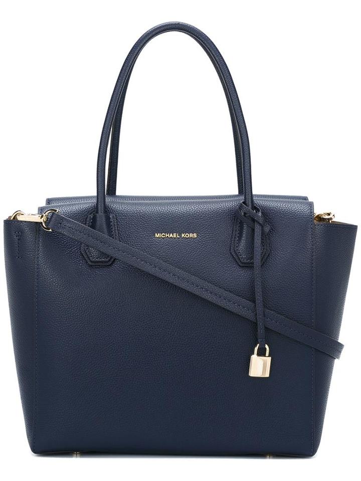 Michael Michael Kors - Mercer Tote - Women - Leather - One Size, Blue, Leather