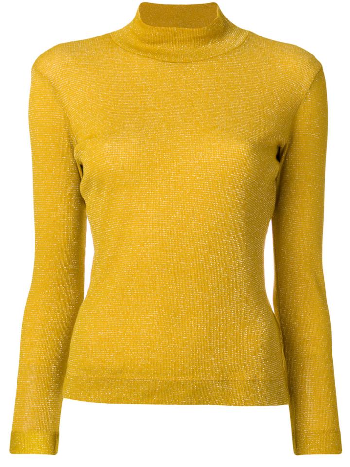 Golden Goose Deluxe Brand Iman Turtleneck Top - Yellow & Orange