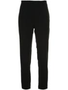 Brandon Maxwell Cigarette Trousers, Women's, Size: 2, Black, Spandex/elastane/acetate/viscose