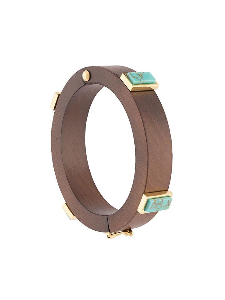 Lizzie Fortunato Jewels Cubist Cuff, Women's, Brown, Wood