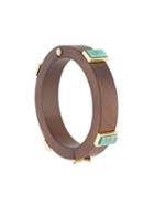 Lizzie Fortunato Jewels Cubist Cuff, Women's, Brown, Wood