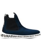 Miu Miu Pull-on Sneakers - Blue