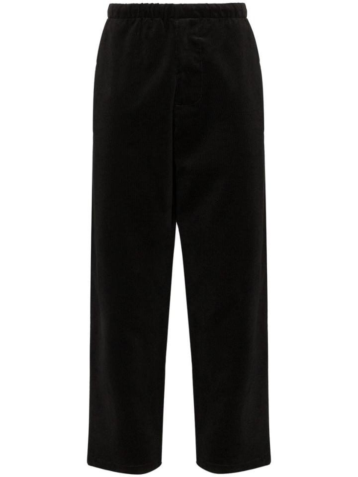 Futur Corduroy Tapered Trousers - Black