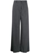 Prada Wide-leg Tailored Trousers - Grey