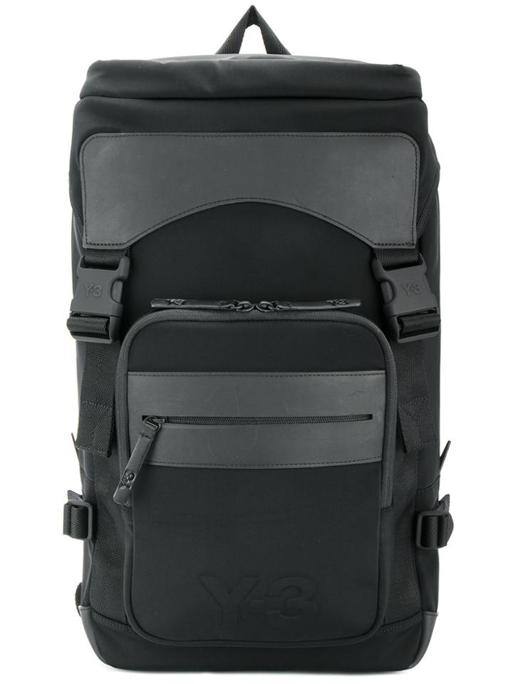 Y-3 Buckled Backpack - Black