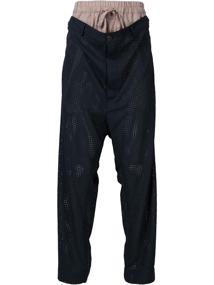 Vivienne Westwood Man 'builder' Perforated Trousers