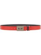 Fendi Bag Bugs Buckled Belt - Red