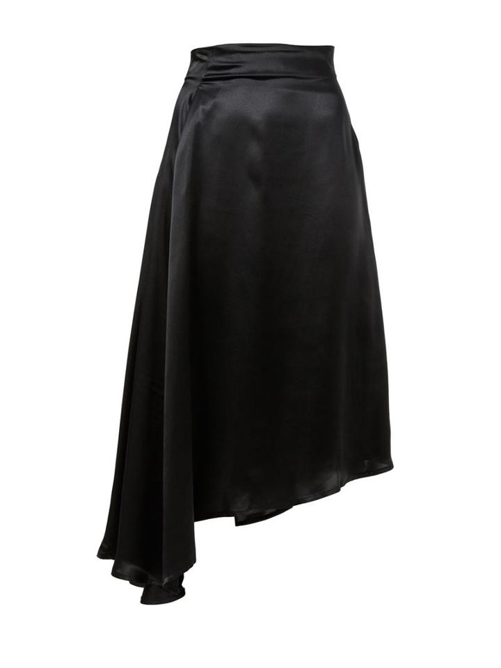 Ann Demeulemeester Asymmetric Skirt, Women's, Size: 36, Black, Cotton/linen/flax/cupro/viscose