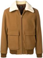 A.p.c. Bronze Zipped Jacket - Brown