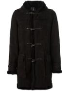 Liska Shearling Duffle Coat, Men's, Size: 52, Brown, Lamb Skin/lamb Fur