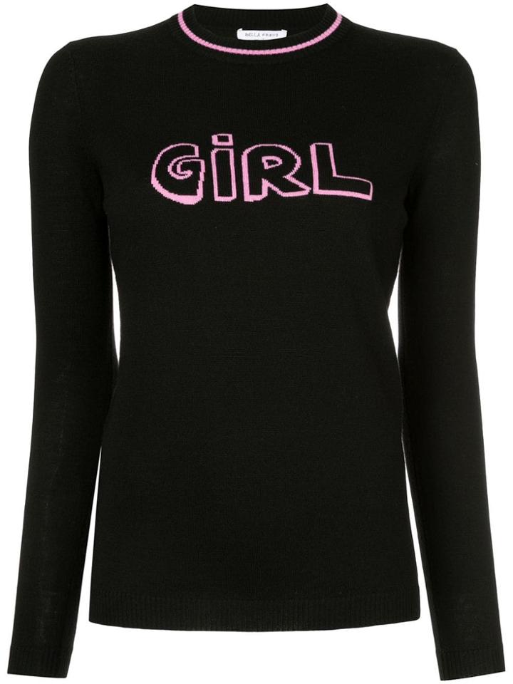 Bella Freud Girl Intarsia Jumper - Black