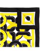Bottega Veneta Geometric Pattern Scarf - Black