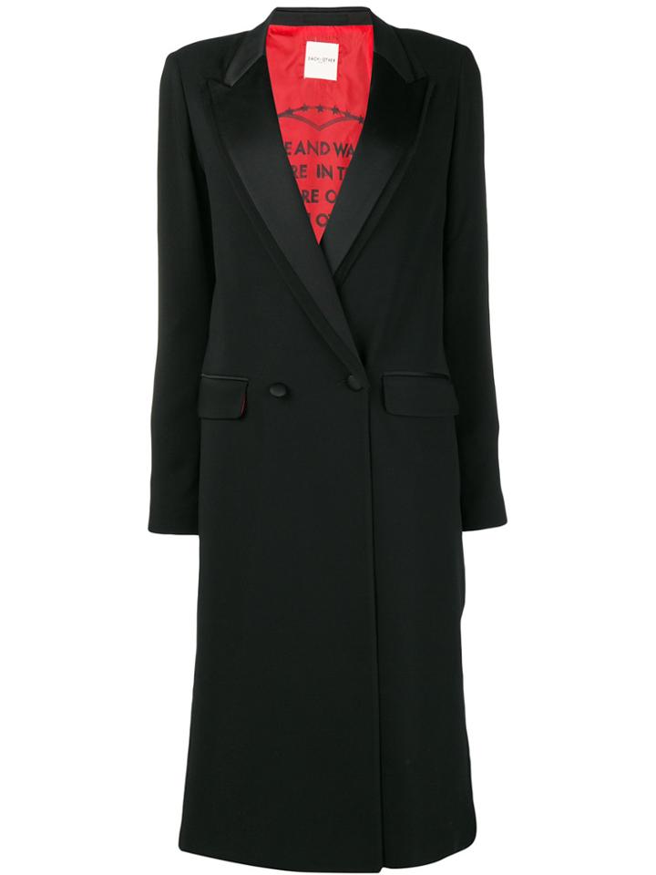 Each X Other Double Breasted Coat - Black