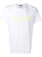 Balmain Contrast Logo T-shirt - White