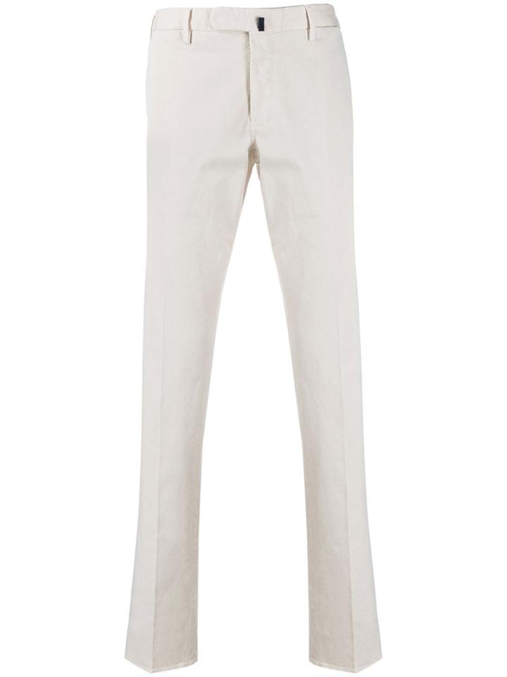 Incotex Textured Style Straight-leg Trousers - Neutrals