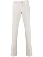 Incotex Textured Style Straight-leg Trousers - Neutrals