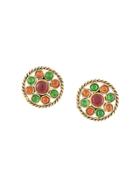 Chanel Pre-owned Stone Earrings - Gold