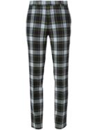 Each X Other Slim Tartan Trousers, Women's, Size: Small, Green, Cotton/wool