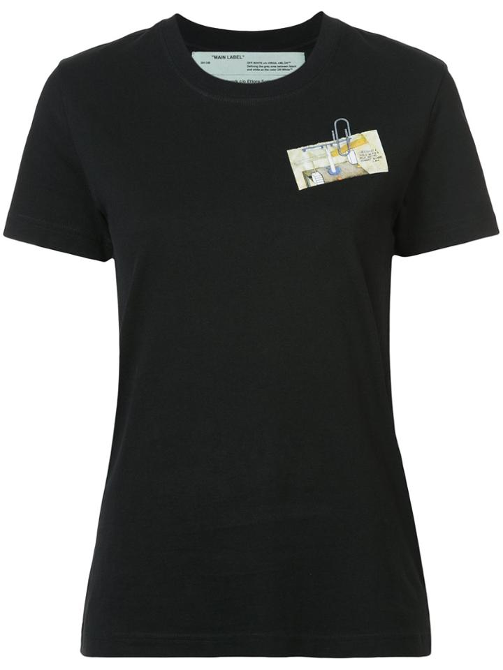 Off-white Chest-print T-shirt - Black