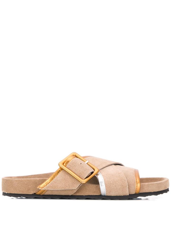 Pierre Hardy Alpha Beach Sandals - Neutrals