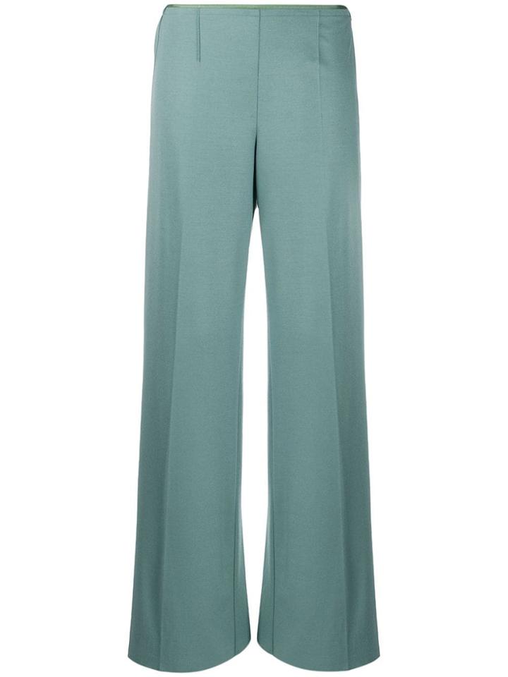 Forte Forte Low-waist Straight Trousers - Blue
