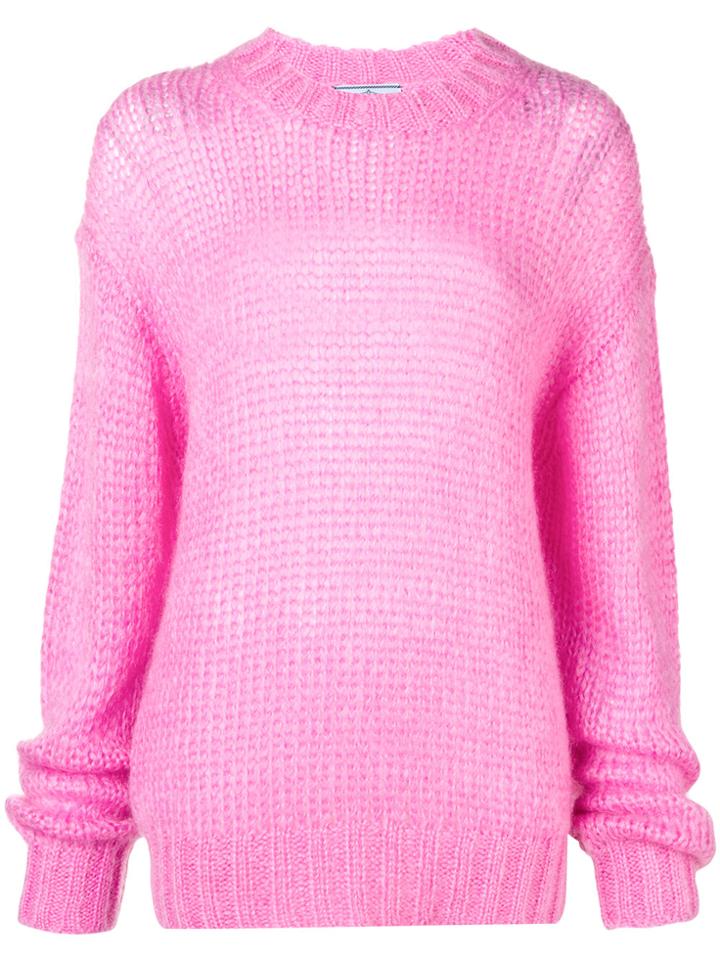 Prada Chunky Knit Sweater - Pink & Purple