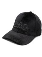 Diesel Logo Embroidered Cap - Black